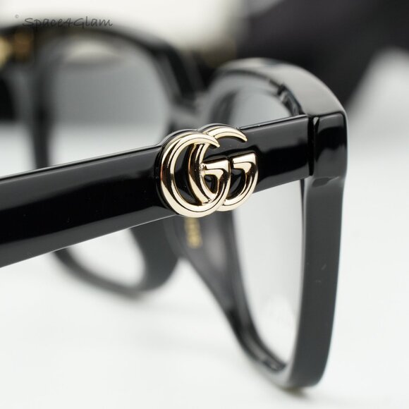 BRAND NEW Gucci GG1537OK 001 Black Demo Square Women Eyeglasses GG 1537OK main image 4